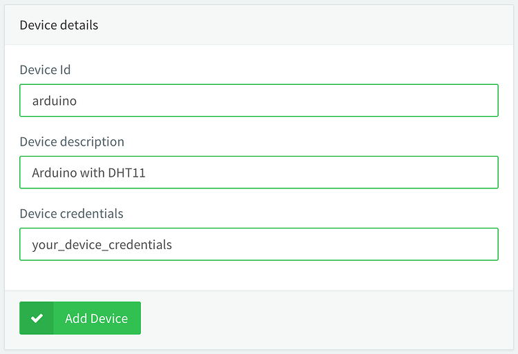 Register a Device in the Console HowTo The of Thinger